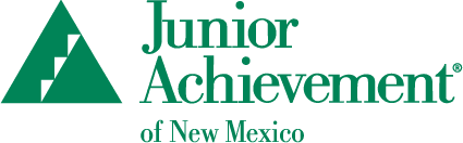 A black and green logo for the junior achievement of new mexico.